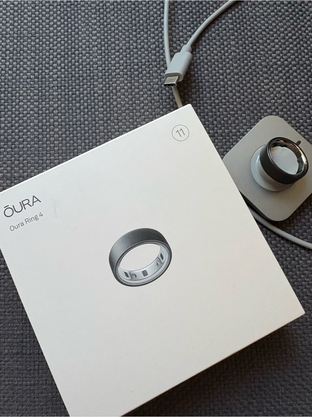 Oura Stealth Metallic Smart Ring - Black Finish